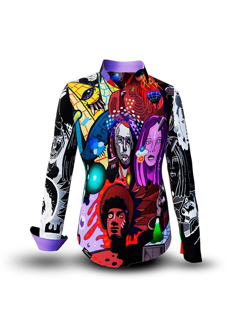 CONTRA BANNED - Cool colorful blouse - GERMENS artfashion - 100 % cotton - very good fit - artist design - 99 pieces limited - 6 sizes from XS - XXL - Made in Germany