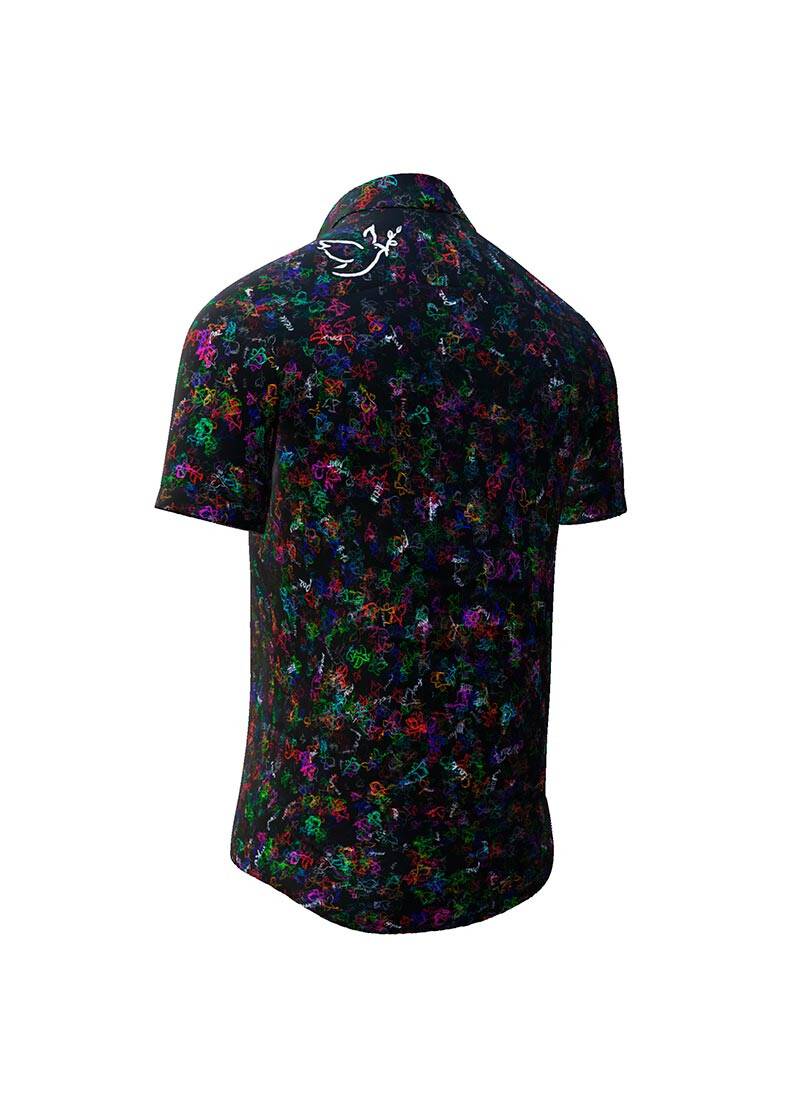PEACE! - Wear short sleeve shirt and help - Support the Saxon Refugee Council with the purchase of this GERMENS shirt - 100% Cotton - Made in Germany