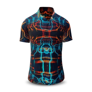 Sommerhemd Herren HACKER - 100 % Baumwolle - 10 Größen von XS - 6XL - außergewöhnliches Design - feinste Verarbeitung - Stoffe Made in Germany - limitiert und exklusiv