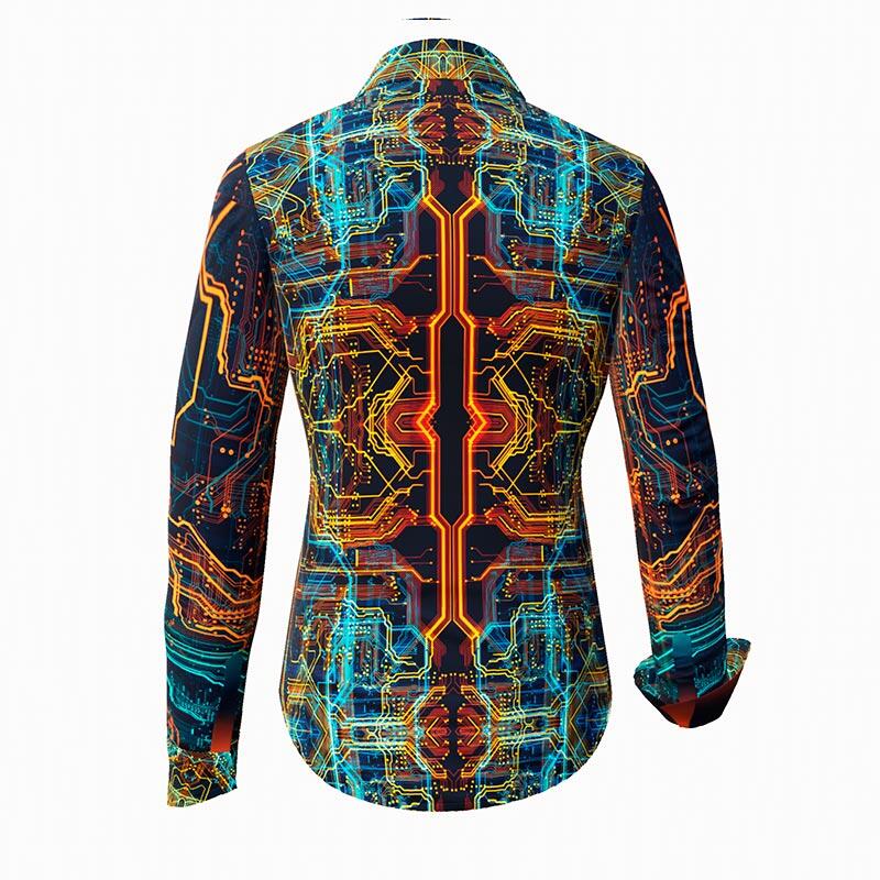 HACKER - Cool dark blouse - GERMENS artfashion - 100 % cotton - very good fit - artist design - 99 pieces limited - 6 sizes from XS - XXL - Made in Germany