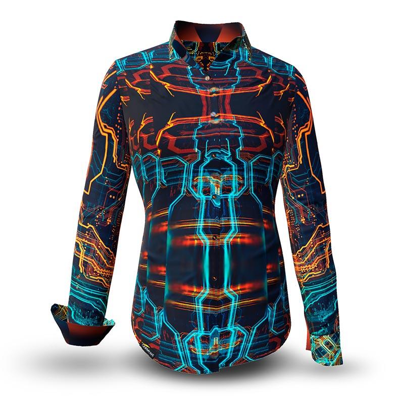 Unique blouse for women - HACKER - 100% cotton - GERMENS artfashion - Sizes XS to 3XL