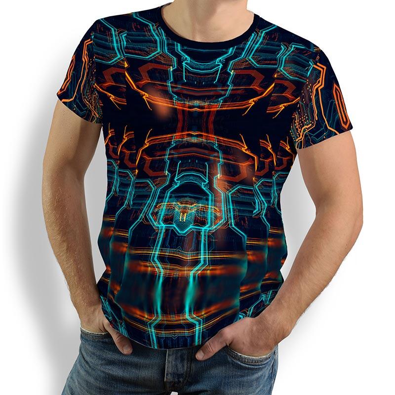 Unique T-shirts for men - HACKER - 100% cotton - GERMENS artfashion - Sizes S to 5XL