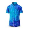 Summer shirt for men BLUENET - 100% cotton - 10 sizes from XS to 6XL - exceptional design - finest workmanship - fabrics made in Germany - limited edition and exclusive
