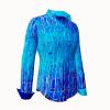 BLUENET - Blaue Baumwollbluse - GERMENS artfashion - 100 % Baumwolle - sehr gute Passform - Künstlerdesign - 99 Stück limitiert - 6 Größen von XS - XXL - Made in Germany