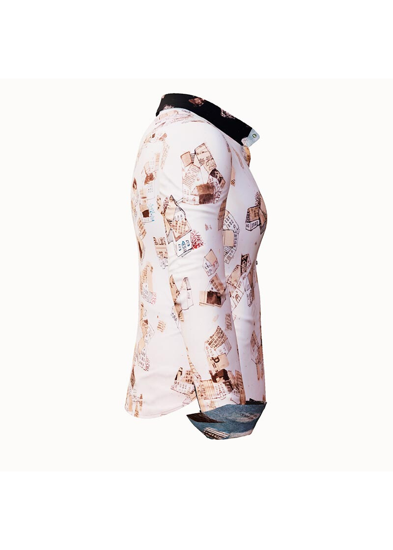 HOUSES - Beige brown blouse - GERMENS