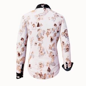 HOUSES - Beige braune Bluse - GERMENS artfashion - 100 %...