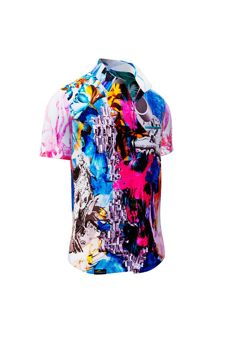 SUBOCEAN - Colored short sleeve shirt - GERMENS artfashion - 100 % cotton - very good fit - artist design - 499 pieces limited - Made in Germany