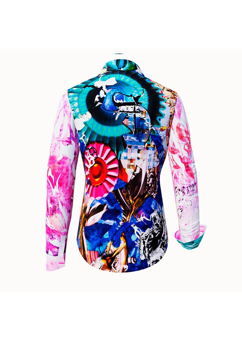SUBOCEAN - Farbige Bluse - GERMENS artfashion - 100 % Baumwolle - sehr gute Passform - Knstlerdesign - 99 Stck limitiert - 6 Gren von XS - XXL - Made in Germany