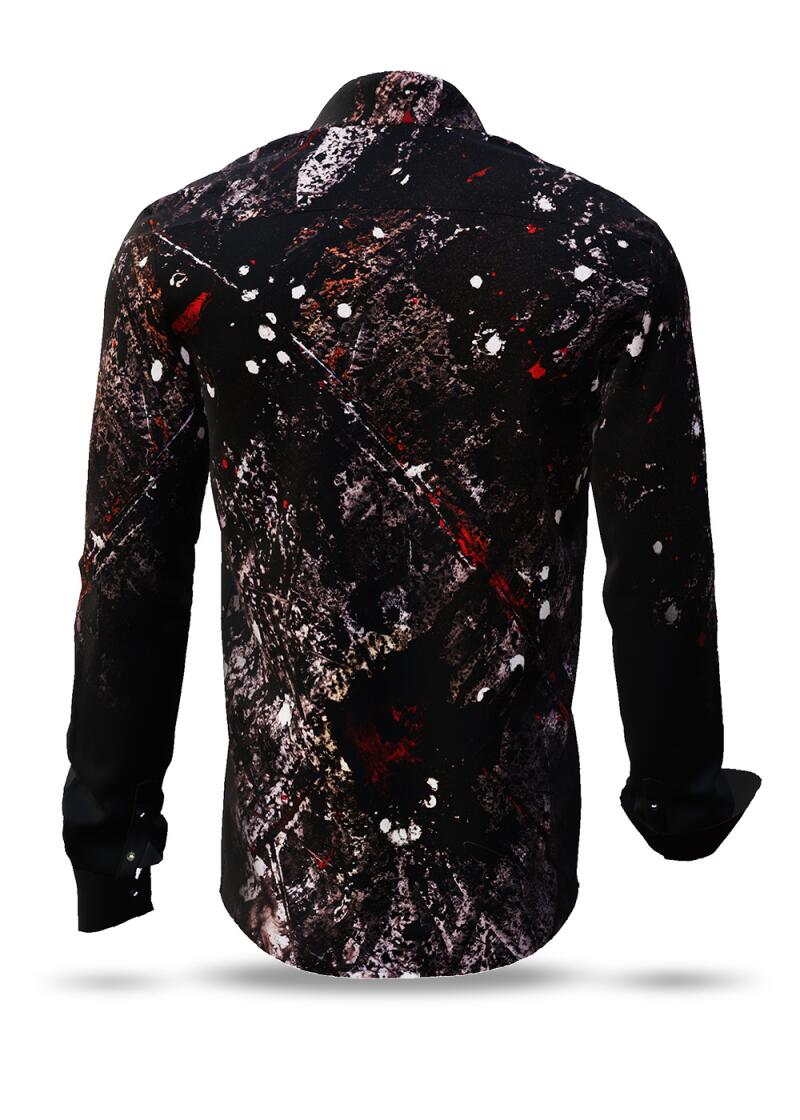 NACHTFUNKELN - Dunkles Langarmhemd - GERMENS artfashion - Auergewhnliches Herrenhemd - 100 % Baumwolle - Made in Germany