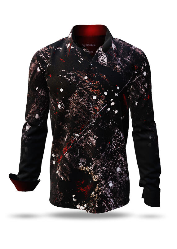 Discover Button Up Shirt NACHTFUNKELN - 100 % cotton