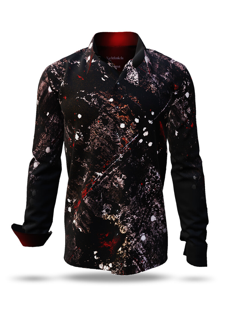 Discover Button Up Shirt NACHTFUNKELN - 100 % cotton