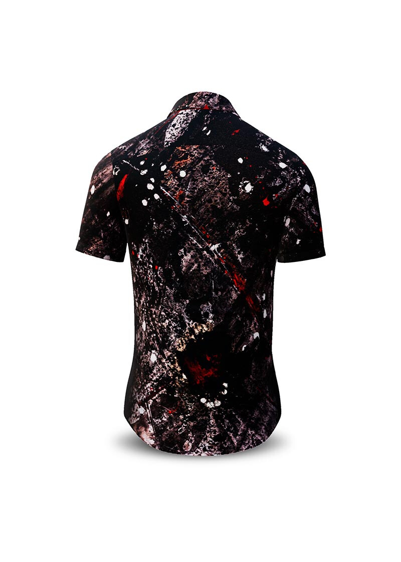 NACHTFUNKELN - Dark short sleeve shirt - GERMENS artfashion - 100 % cotton - very good fit - artist design - 499 pieces limited - Made in Germany