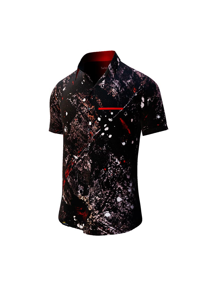 NACHTFUNKELN - Dark short sleeve shirt - GERMENS