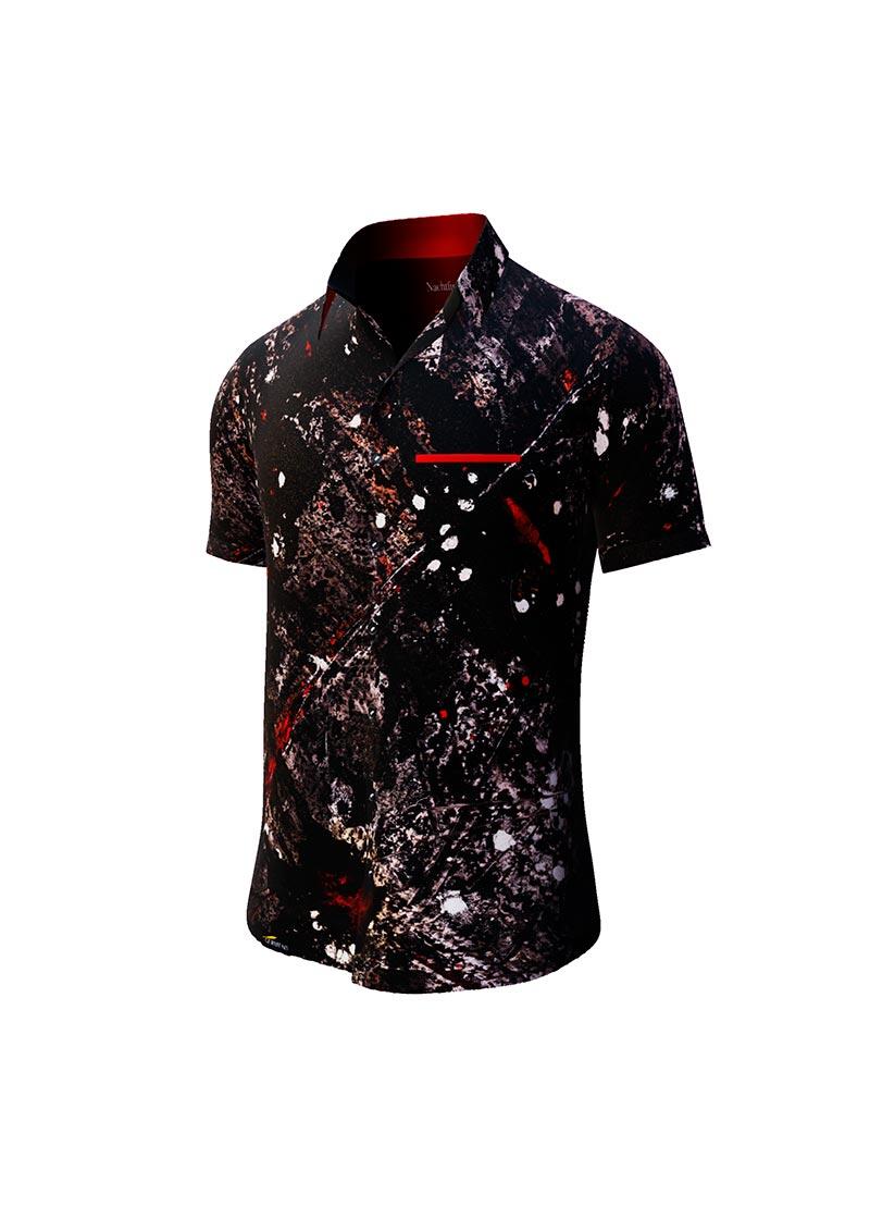 NACHTFUNKELN - Dark short sleeve shirt - GERMENS