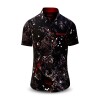 Sommerhemd Herren NACHTFUNKELN - 100 % Baumwolle - 10 Größen von XS - 6XL - außergewöhnliches Design - feinste Verarbeitung - Stoffe Made in Germany - limitiert und exklusiv