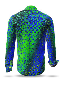 Entdecke bunte Hemden Herren HEXAGON MALACHIT - 100 %...