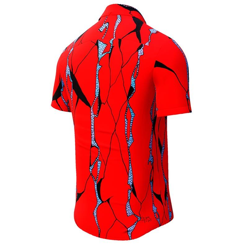 ROTER FELS - Red short sleeve shirt - GERMENS