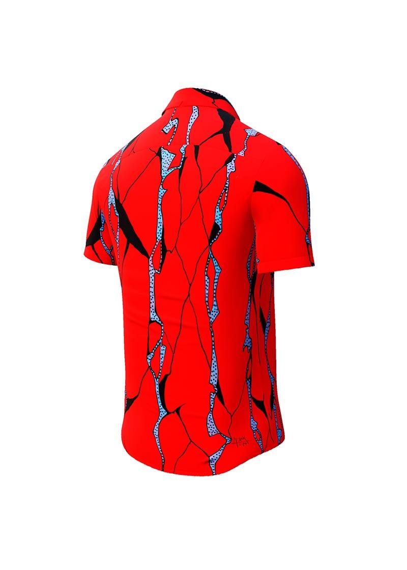 ROTER FELS - Red short sleeve shirt - GERMENS