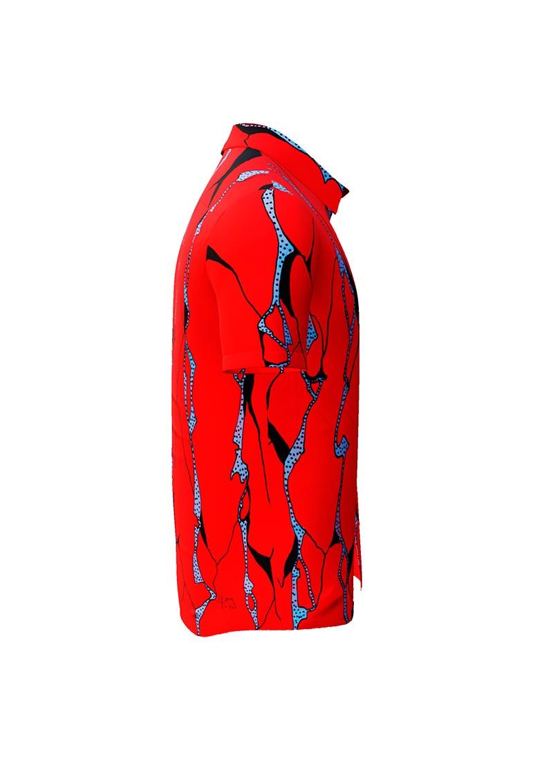 ROTER FELS - Red short sleeve shirt - GERMENS