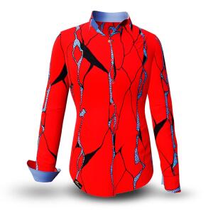 ROTER FELS - Rote Freizeitbluse - GERMENS artfashion -...