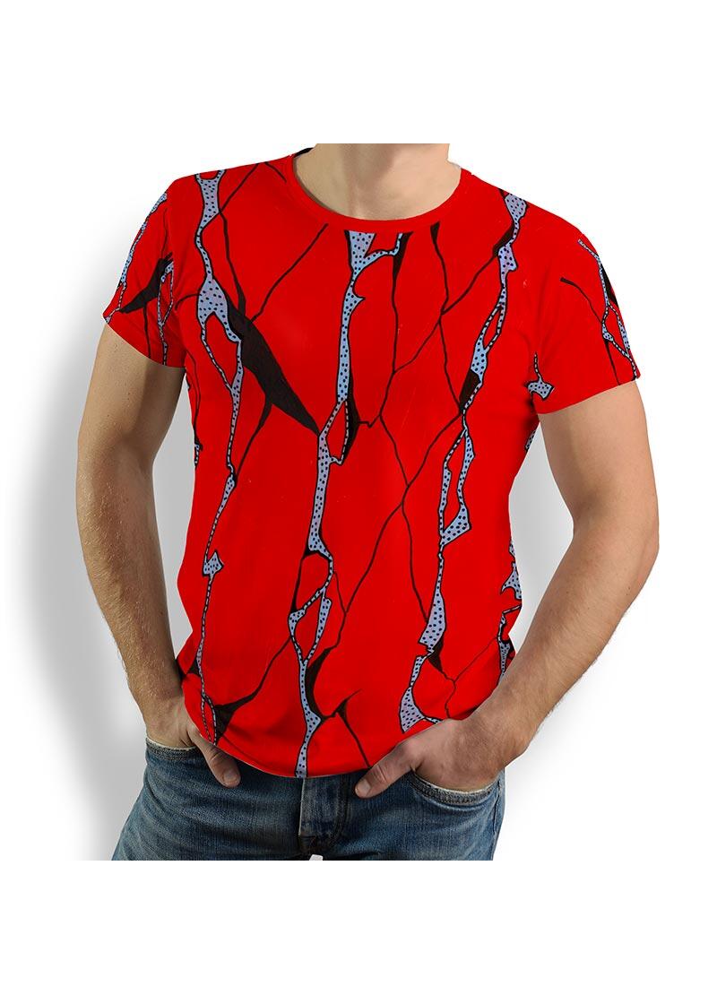 ROTER FELS - Rotes T-Shirt - 100 % Baumwolle - GERMENS artfashion - 8 Größen S-5XL