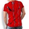 Unique T-shirts for men - RED FELS - 100% cotton - GERMENS artfashion - Sizes S to 5XL