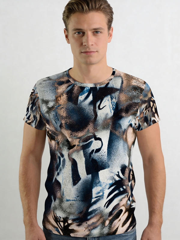 ausgefallene T-Shirts für Männer - BRUSH - 100 % Baumwolle - GERMENS artfashion - Größen S bis 5XL