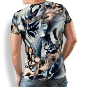 ausgefallene T-Shirts für Männer - BRUSH - 100...