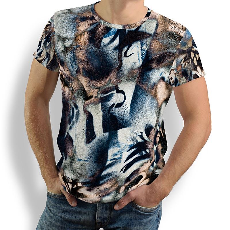 Unique T-shirts for men - BRUSH - 100% cotton - GERMENS artfashion - Sizes S to 5XL