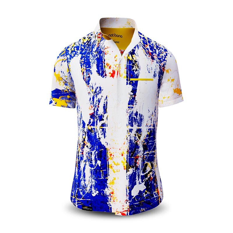 Summer shirt for men NOTIBANA - 100% cotton - 10 sizes from XS to 6XL - exceptional design - finest workmanship - fabrics made in Germany - limited edition and exclusive
