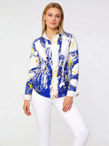 ausgefallene Damenbluse für Damen - NOTIBANA - 100 %...