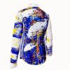NOTIBANA - Blue white yellow blouse - GERMENS artfashion - 100 % cotton - very good fit - artist design - 99 pieces limited - 6 sizes from XS - XXL - Made in Germany