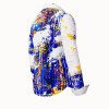 NOTIBANA - Blue white yellow blouse - GERMENS