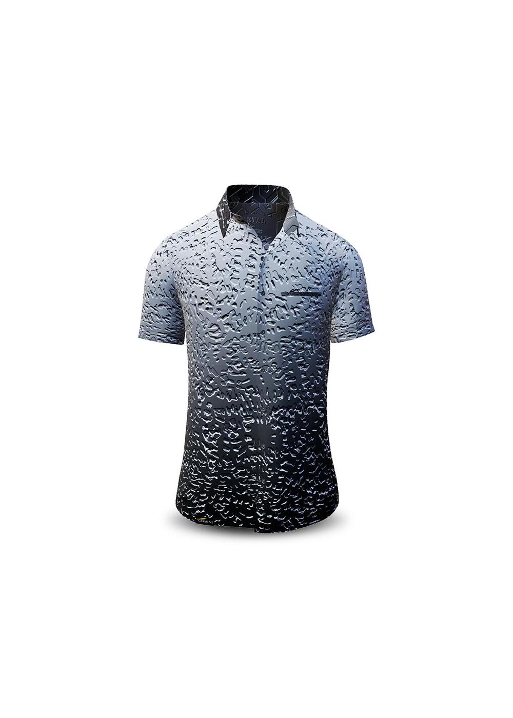 METAL - Metal coloured short sleeve shirt - GERMENS...