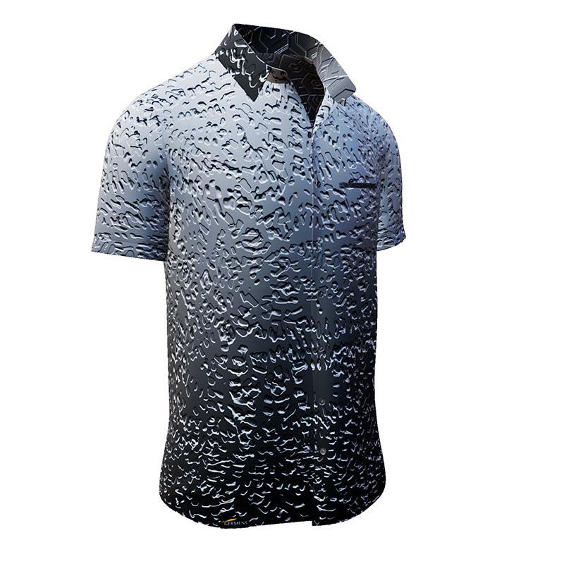 METAL - Metal coloured short sleeve shirt - GERMENS artfashion - 100 % Baumwolle - sehr gute Passform - Künstlerdesign - 499 Stück limitiert - Made in Germany