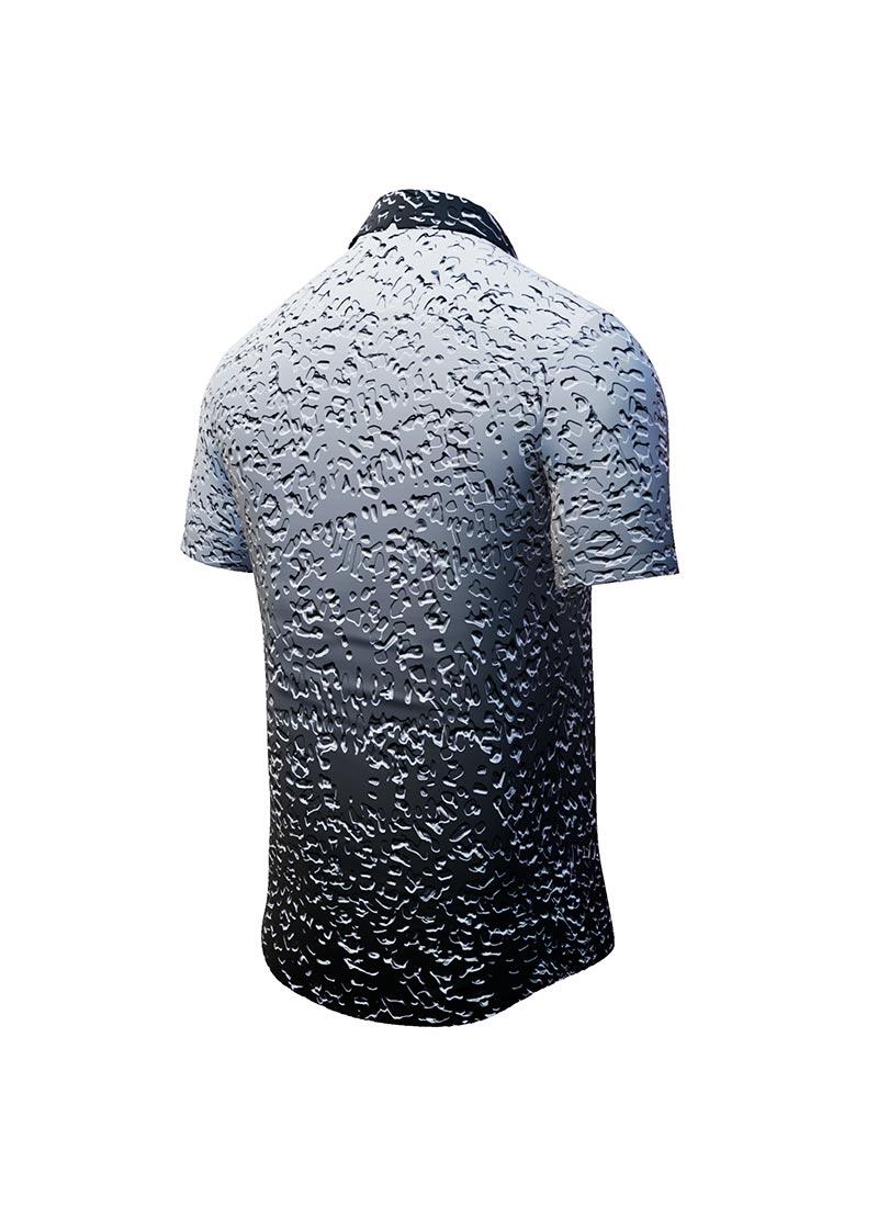 METAL - Metal coloured short sleeve shirt - GERMENS