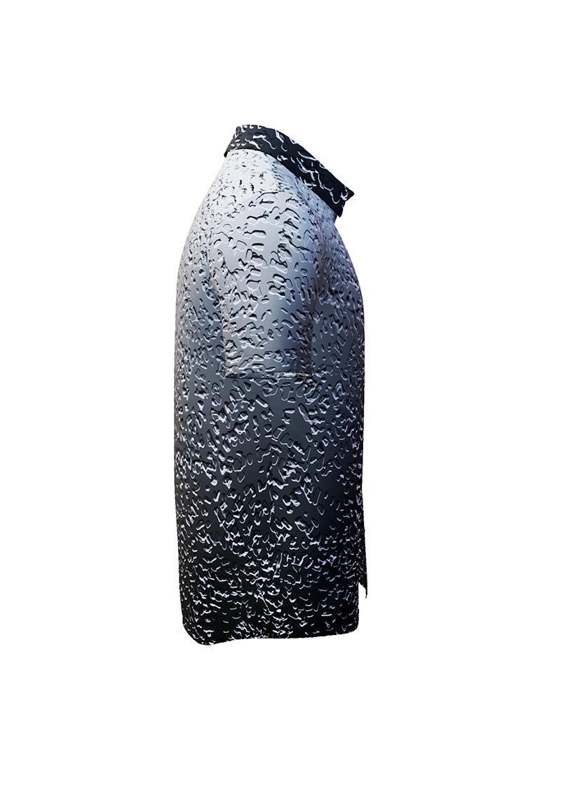 METAL - Metal coloured short sleeve shirt - GERMENS
