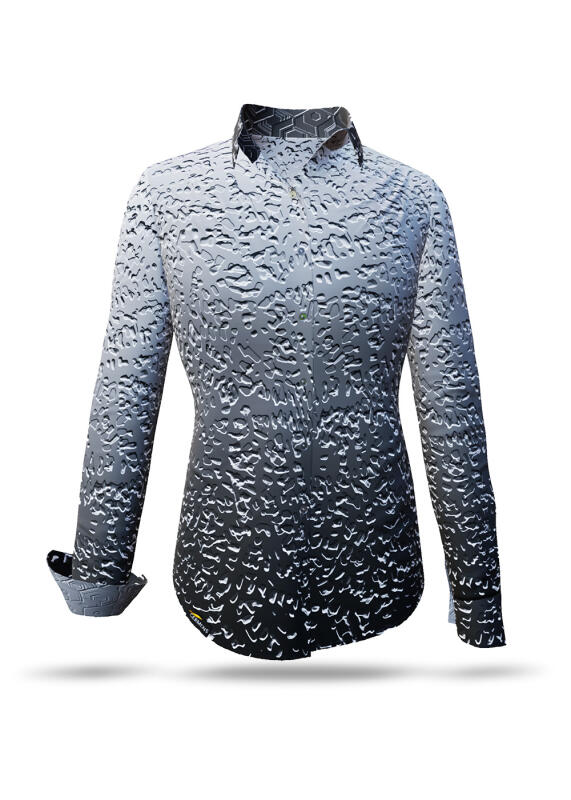 graue Bluse Damen METAL von GERMENS - 100 % Baumwolle