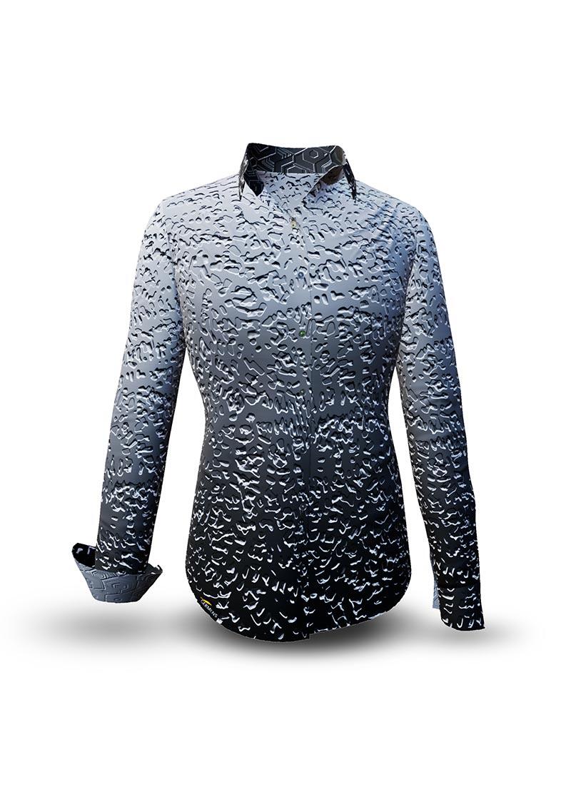 METAL - Metallfarbene Bluse - GERMENS artfashion - 100 % Baumwolle - sehr gute Passform - Künstlerdesign - 99 Stück limitiert - 6 Größen von XS - XXL - Made in Germany