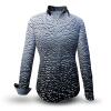 METAL - Metallfarbene Bluse - GERMENS artfashion - 100 % Baumwolle - sehr gute Passform - Künstlerdesign - 99 Stück limitiert - 6 Größen von XS - XXL - Made in Germany