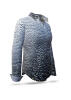 graue Bluse Damen METAL von GERMENS - 100 % Baumwolle