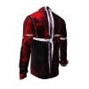 WHITE CROSS - Red white long sleeve shirt - GERMENS