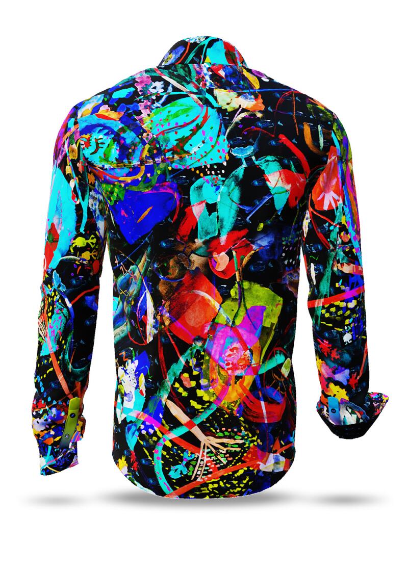 RED FELS - Red long sleeve shirt - GERMENS artfashion - Special long sleeve shirt in small limitation - Made in Germany
