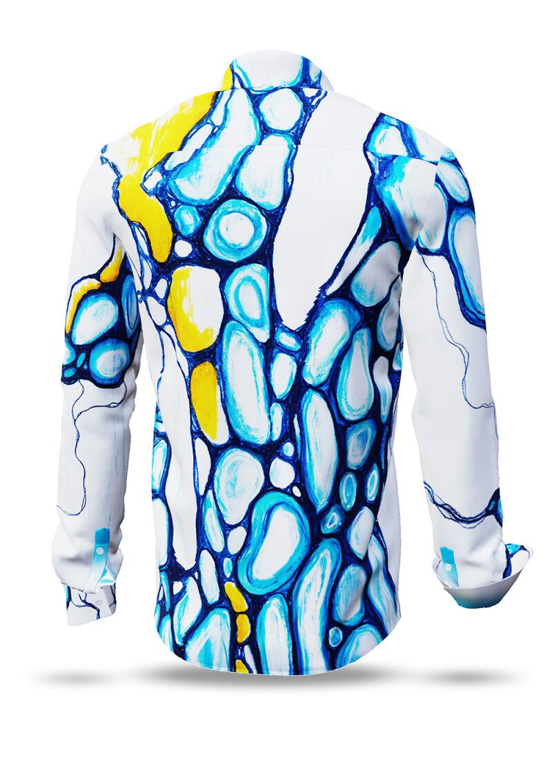 BLUE WATER BUBBLES IN SUNLIGHT - Long sleeve shirt with...