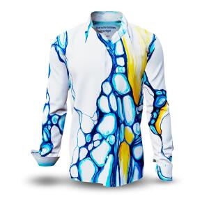 BLUE WATER BUBBLES IN SUNLIGHT - Long sleeve shirt with...