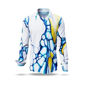 BLUE WATER BUBBLES IN SUNLIGHT - Long sleeve shirt with...