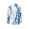 BLUE WATER BUBBLES IN SUNLIGHT - Long sleeve shirt with water bubbles - GERMENS artfashion - Unusual long sleeve shirt in 10 sizes - Made in Germany