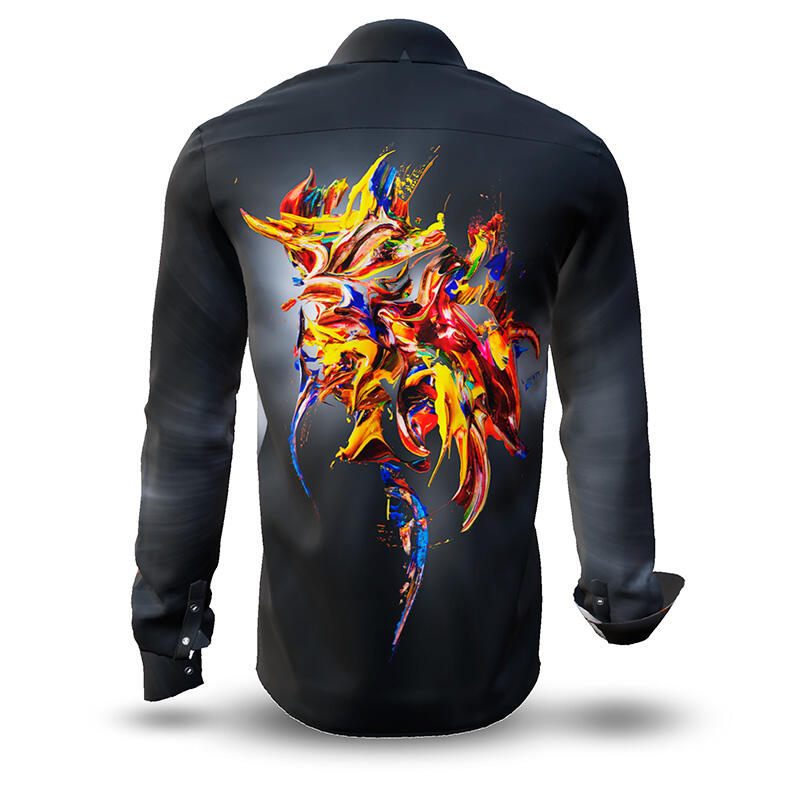FLYING COLORS - dark long-sleeved shirt with...