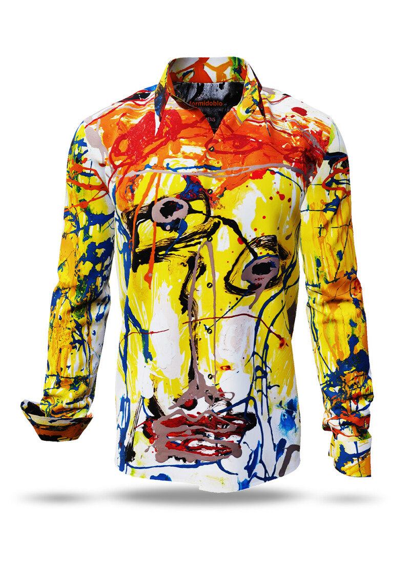 FORMIDOBLO - colourful long sleeve shirt - GERMENS artfashion - Unusual long sleeve shirt in 10 sizes - Made in Germany