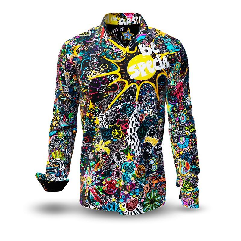 LETS BE CRAZY TONIGHT - crazy party shirt - GERMENS artfashion - Unusual long sleeve shirt in 10 sizes - Made in Germany